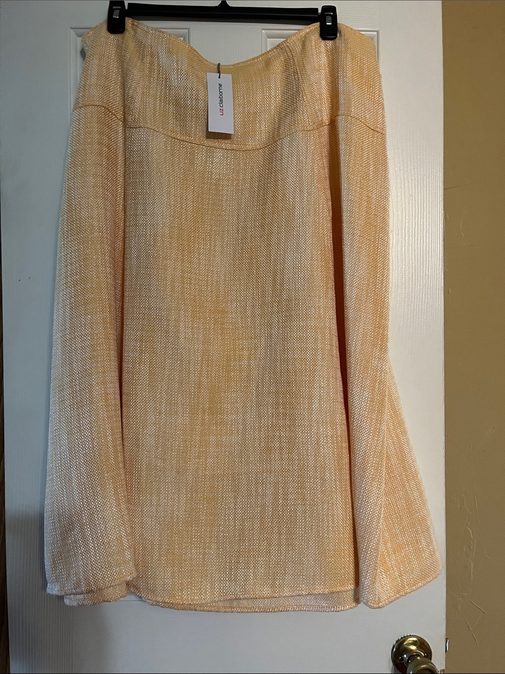 Liz Claiborne marigold A-Line Maxi Skirt. NWT